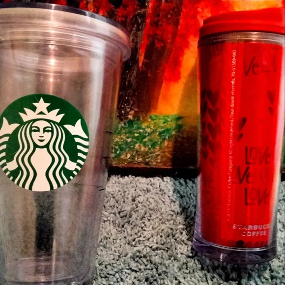 Starbucks 2010 Love acrylic tumblers